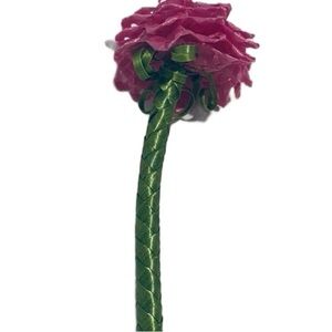 Pink and Green Floral Hair Accessory